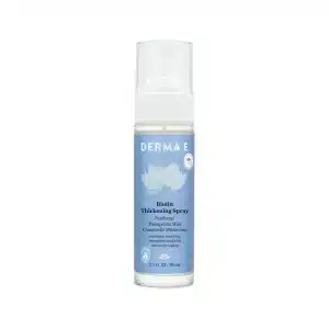 Derma E Biotin Thickening Spray – Volumizing Protein-Enriched Texturizer for Fine Hair with Panthenol, Therapeutic Mint and Chanterelle Mushroom, 3.3 Fl Oz