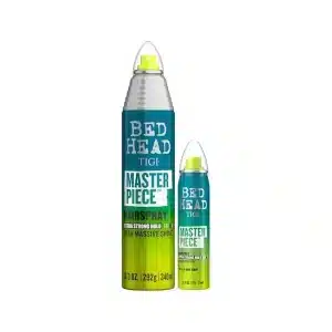 TIGI Bed Head Masterpiece Hairspray, Travel-Size + Full-Size – Extra Strong Hold Hairspray, Frizz Control + Shine, Tropical Scent